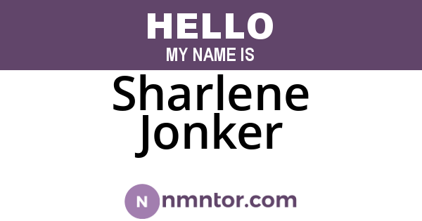 Sharlene Jonker