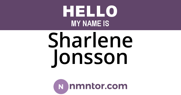 Sharlene Jonsson