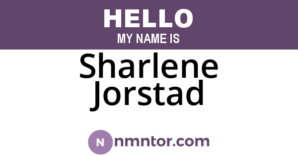 Sharlene Jorstad