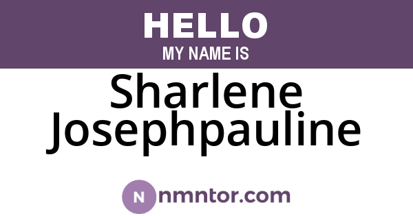 Sharlene Josephpauline