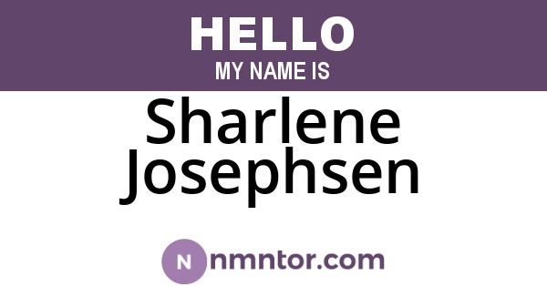Sharlene Josephsen
