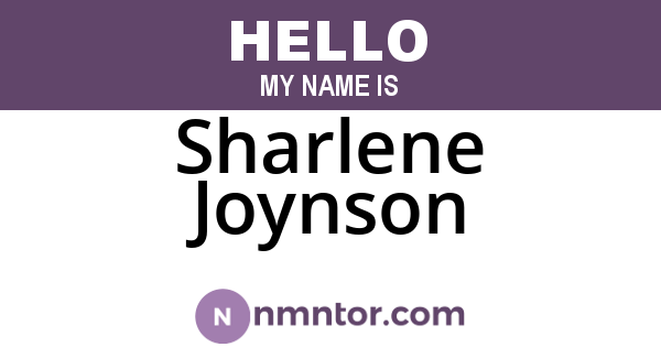 Sharlene Joynson