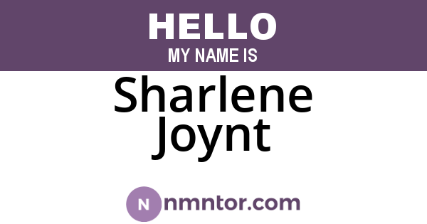 Sharlene Joynt