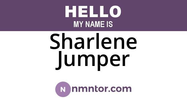 Sharlene Jumper