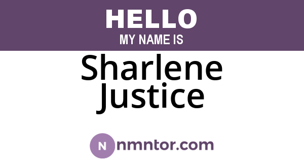 Sharlene Justice
