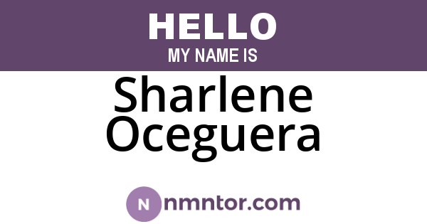 Sharlene Oceguera