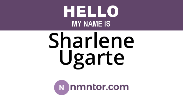Sharlene Ugarte