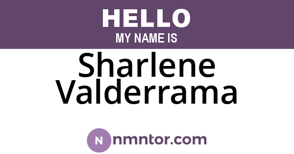 Sharlene Valderrama