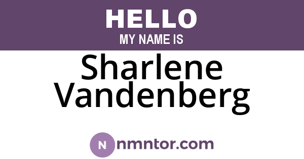Sharlene Vandenberg