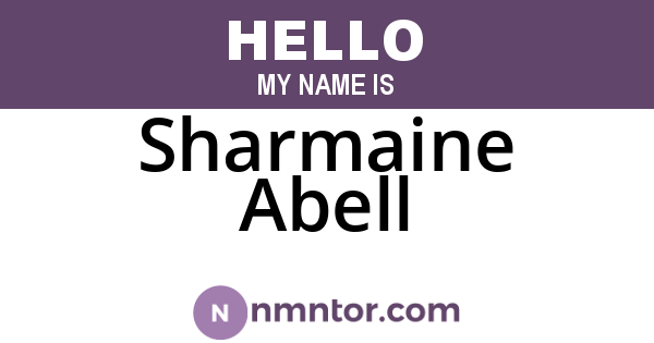 Sharmaine Abell