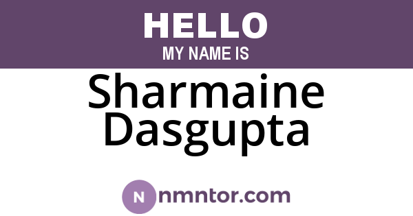 Sharmaine Dasgupta