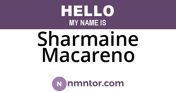 Sharmaine Macareno