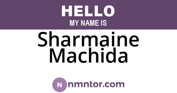 Sharmaine Machida