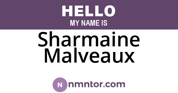 Sharmaine Malveaux
