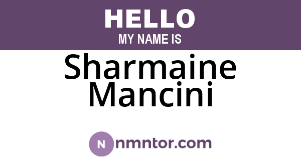 Sharmaine Mancini