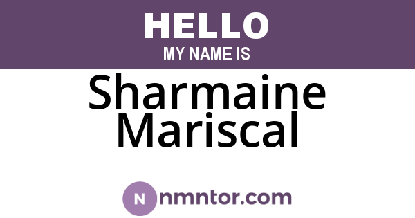 Sharmaine Mariscal