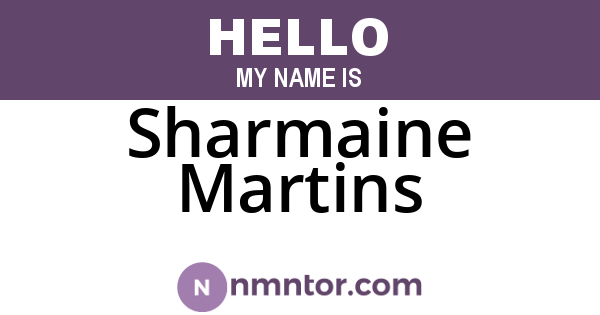 Sharmaine Martins