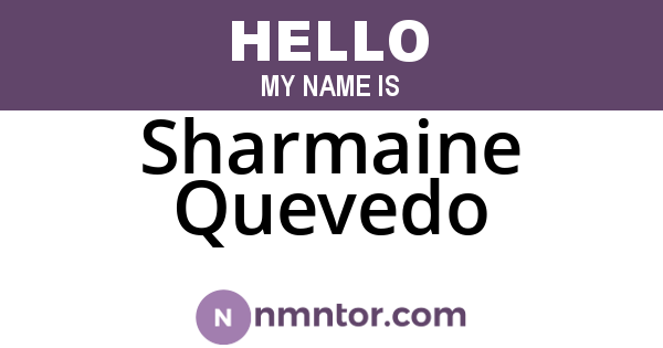 Sharmaine Quevedo