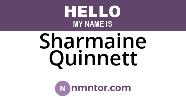 Sharmaine Quinnett