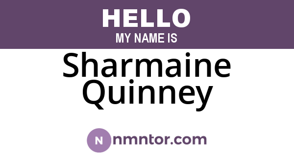 Sharmaine Quinney