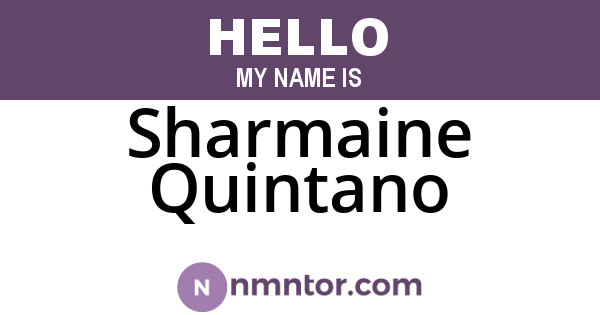 Sharmaine Quintano
