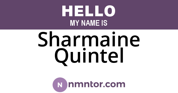 Sharmaine Quintel
