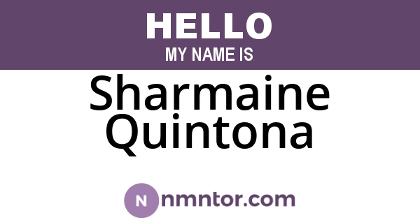 Sharmaine Quintona