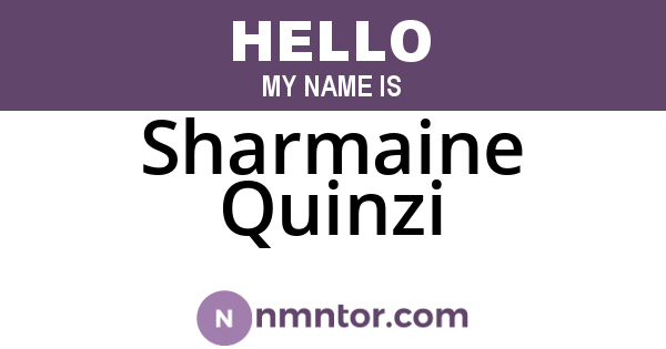 Sharmaine Quinzi