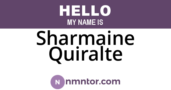 Sharmaine Quiralte