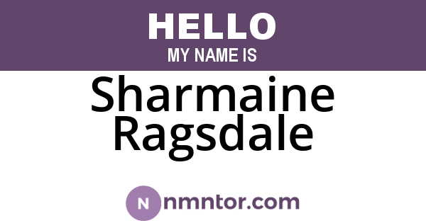 Sharmaine Ragsdale