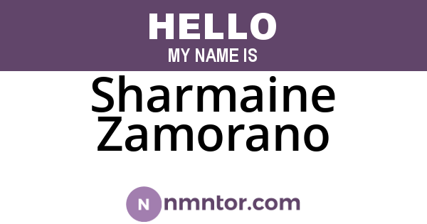 Sharmaine Zamorano