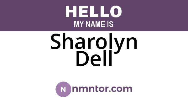 Sharolyn Dell