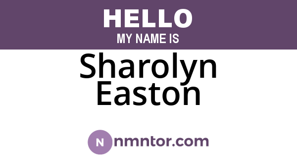 Sharolyn Easton