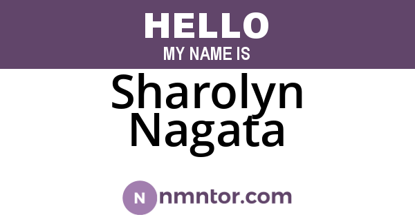 Sharolyn Nagata