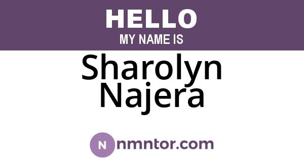 Sharolyn Najera