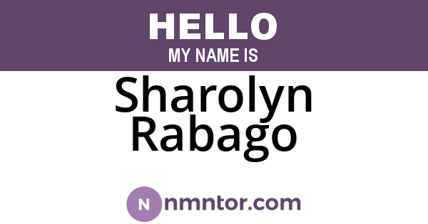 Sharolyn Rabago
