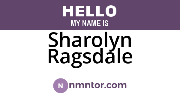 Sharolyn Ragsdale