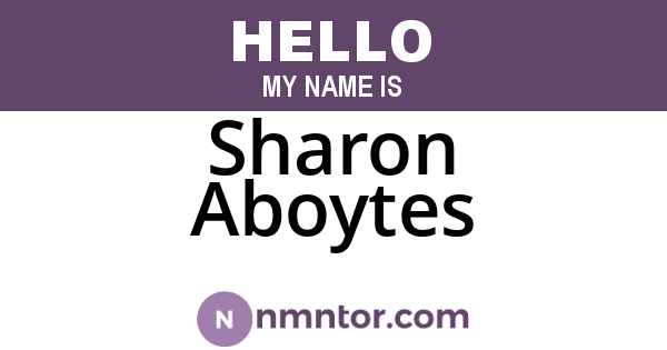 Sharon Aboytes