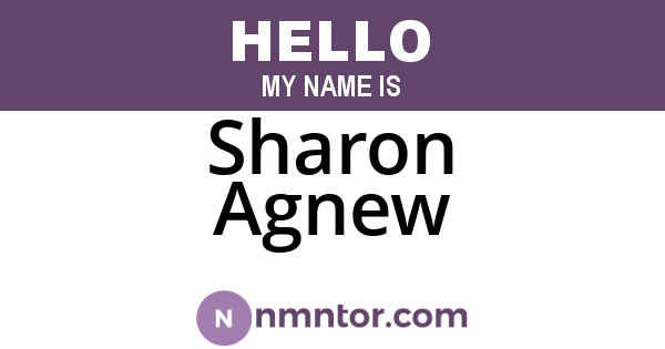 Sharon Agnew