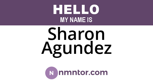Sharon Agundez