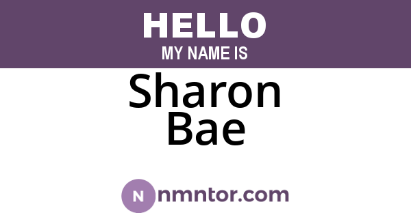 Sharon Bae