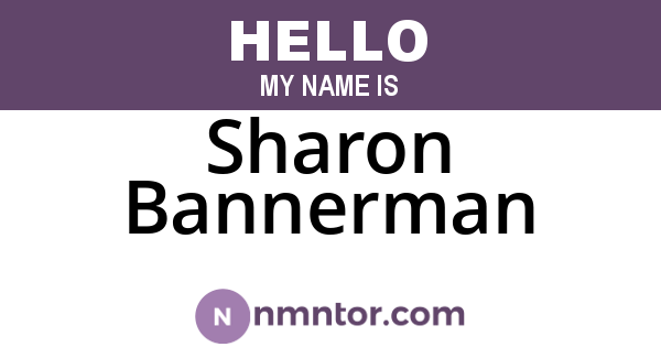 Sharon Bannerman