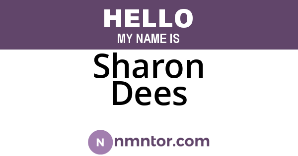 Sharon Dees