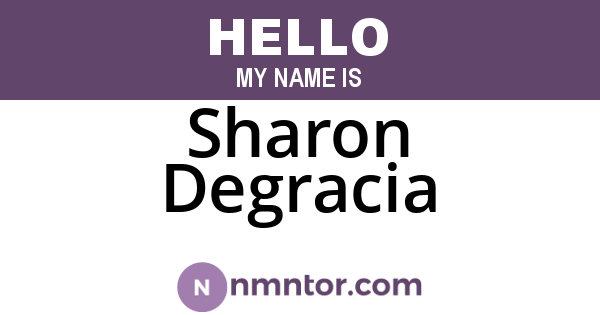 Sharon Degracia