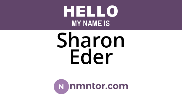 Sharon Eder