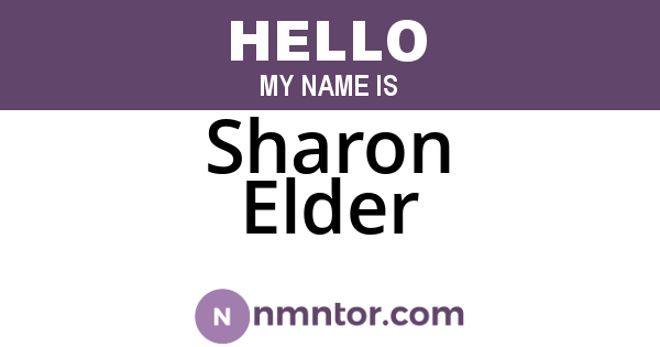 Sharon Elder