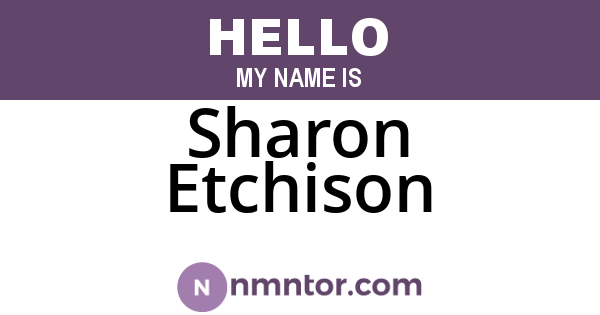 Sharon Etchison