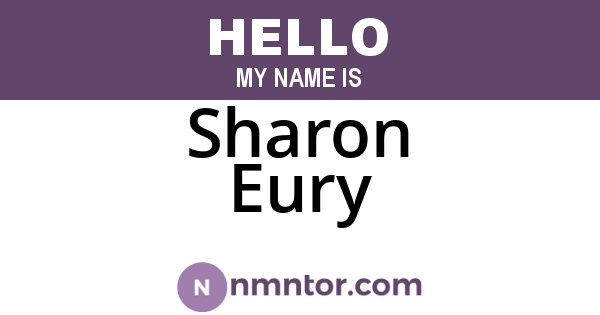 Sharon Eury
