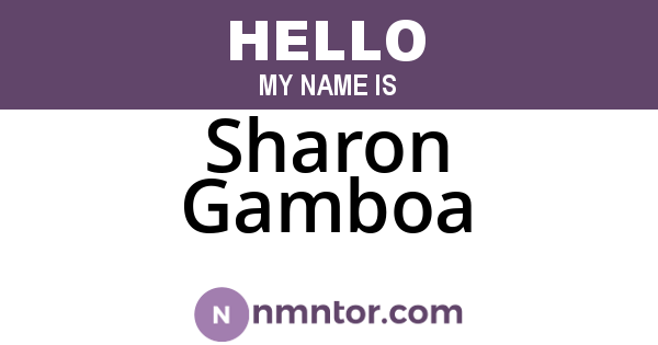 Sharon Gamboa