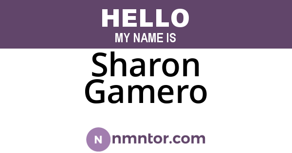 Sharon Gamero